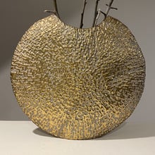 Gold Thalia Steel Vase